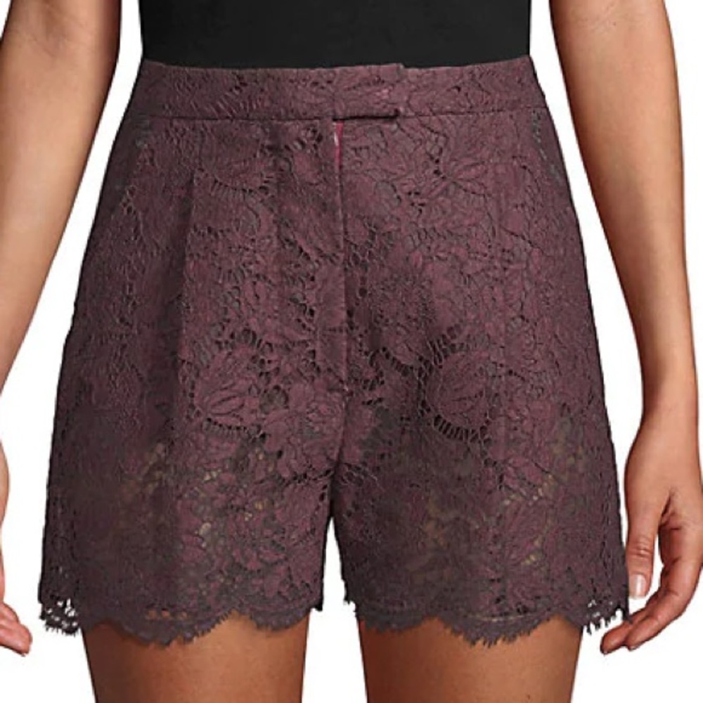 White Lace Valentino Shorts